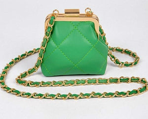 Spring Green Mini Quilted Bag