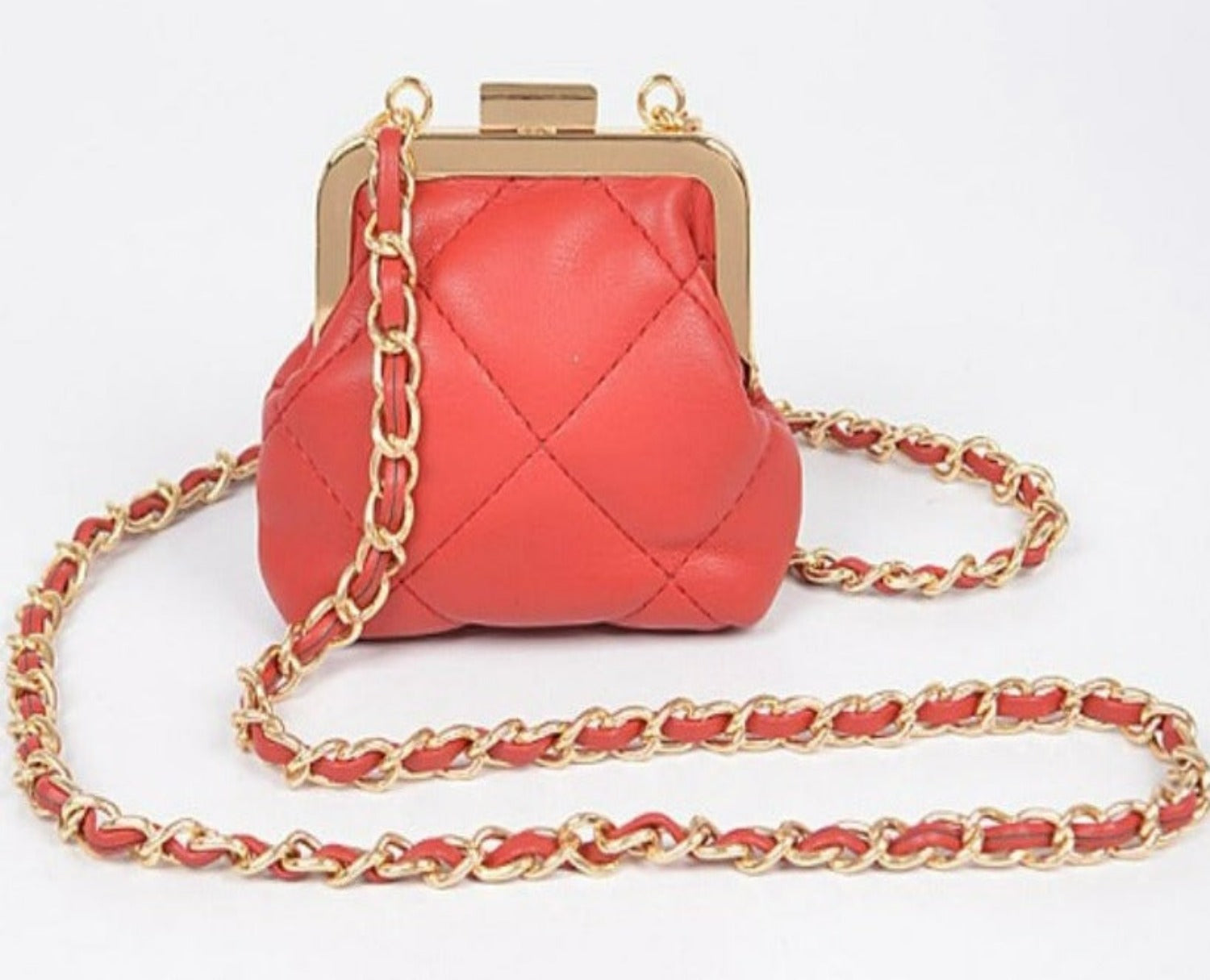 Red Spring Mini Quilted Bag